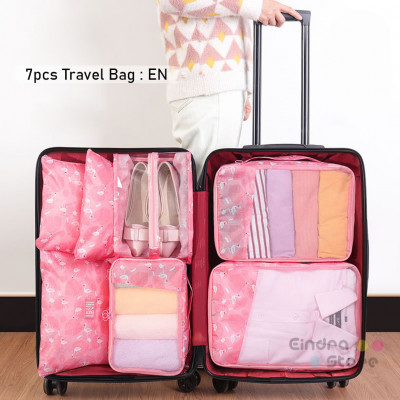 7Pcs Travel Bag : EN